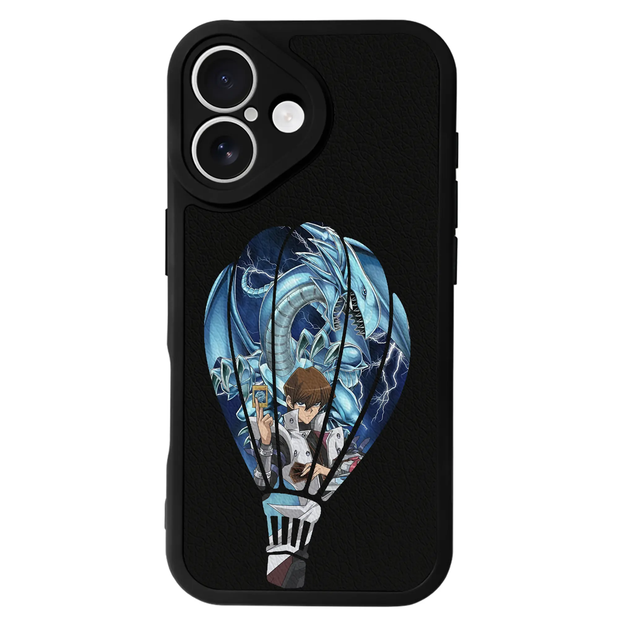 遊☆戯☆王 グッズ,海馬瀬人 - IPhone 16シリーズ対応 ・ シリコンスマホケース ・ レザー調 ・ 高精度フィット ・ 耐衝撃 ・ ワイヤレス充電対応 ・ 精密カット